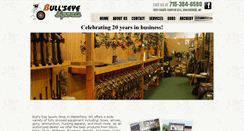 Desktop Screenshot of bullseyesportshop.com